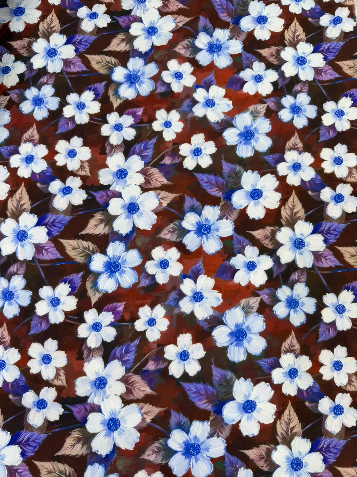 Seda Mango Estampado 3D Floral X Metro