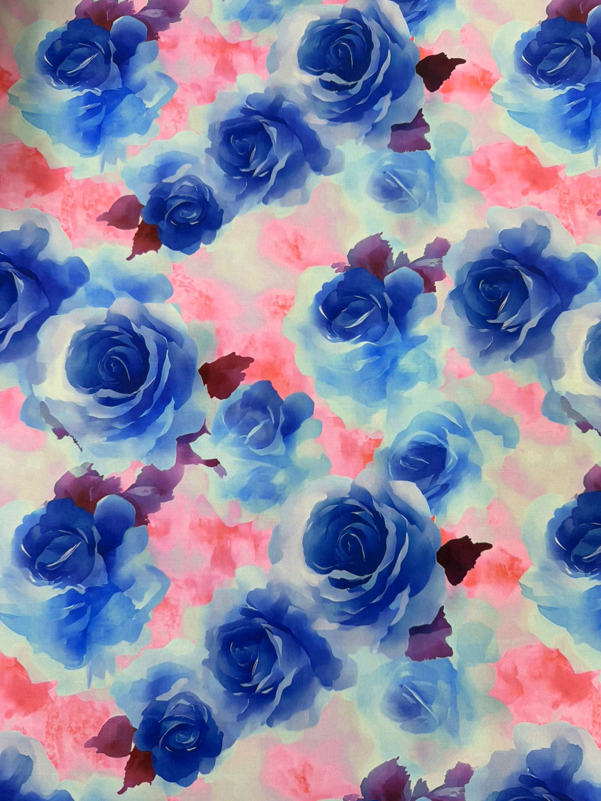 Seda Mango Estampado 3D Floral X Metro