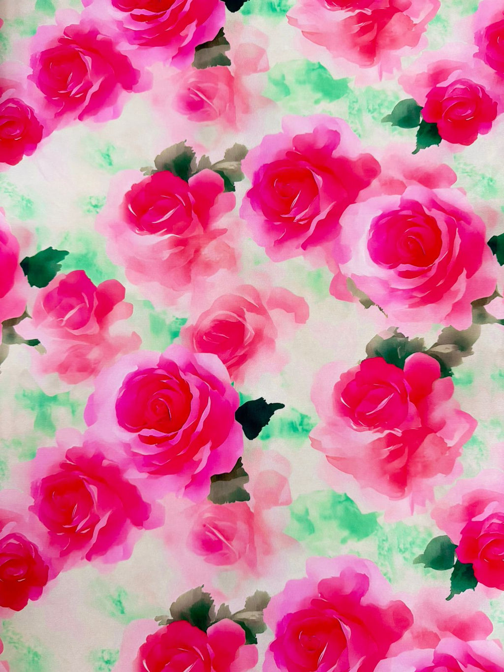 Seda Mango Estampado 3D Floral X Metro