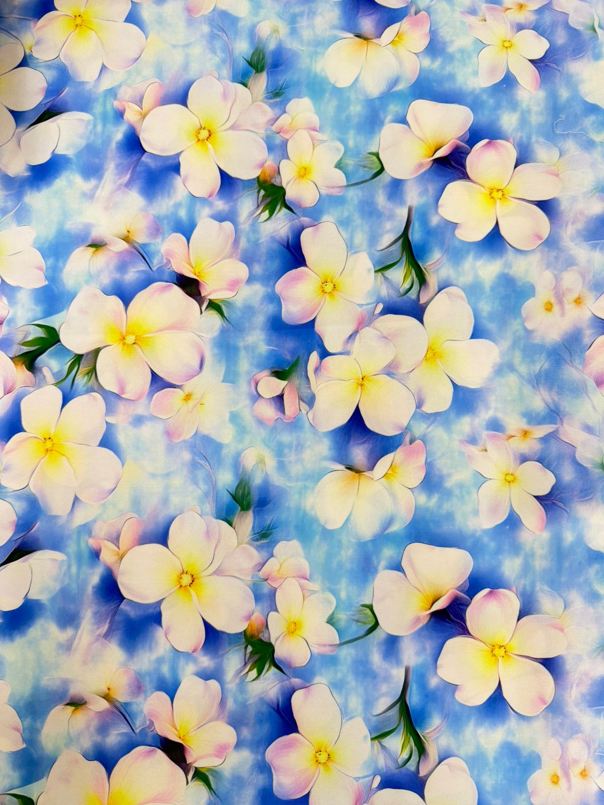 Seda Mango Estampado 3D Floral X Metro