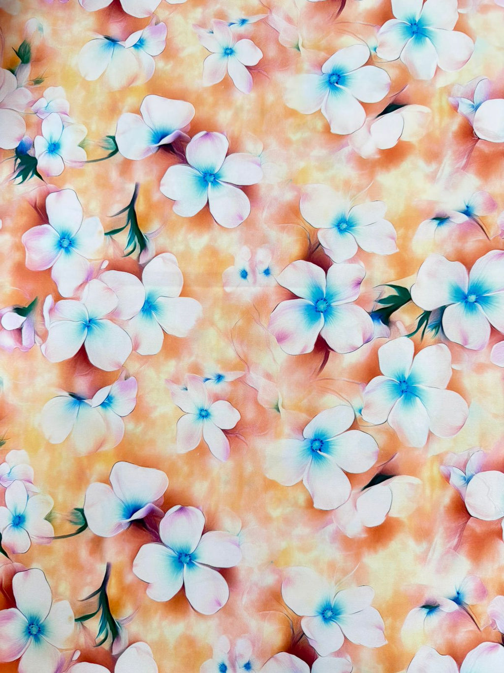 Seda Mango Estampado 3D Floral X Metro