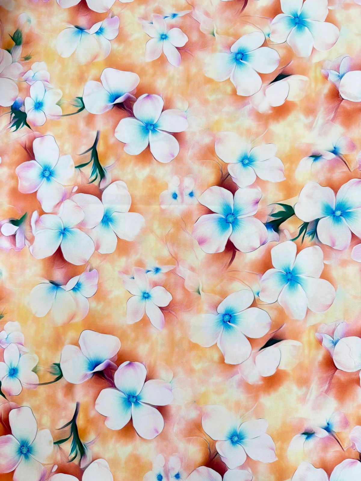 Seda Mango Estampado 3D Floral X Metro