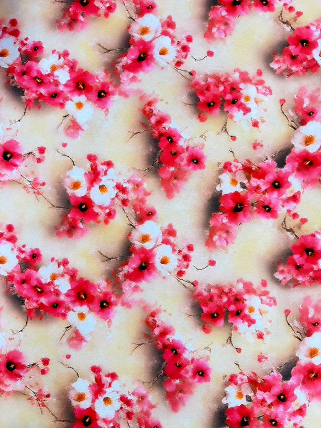 Seda Mango Estampado 3D Floral X Metro