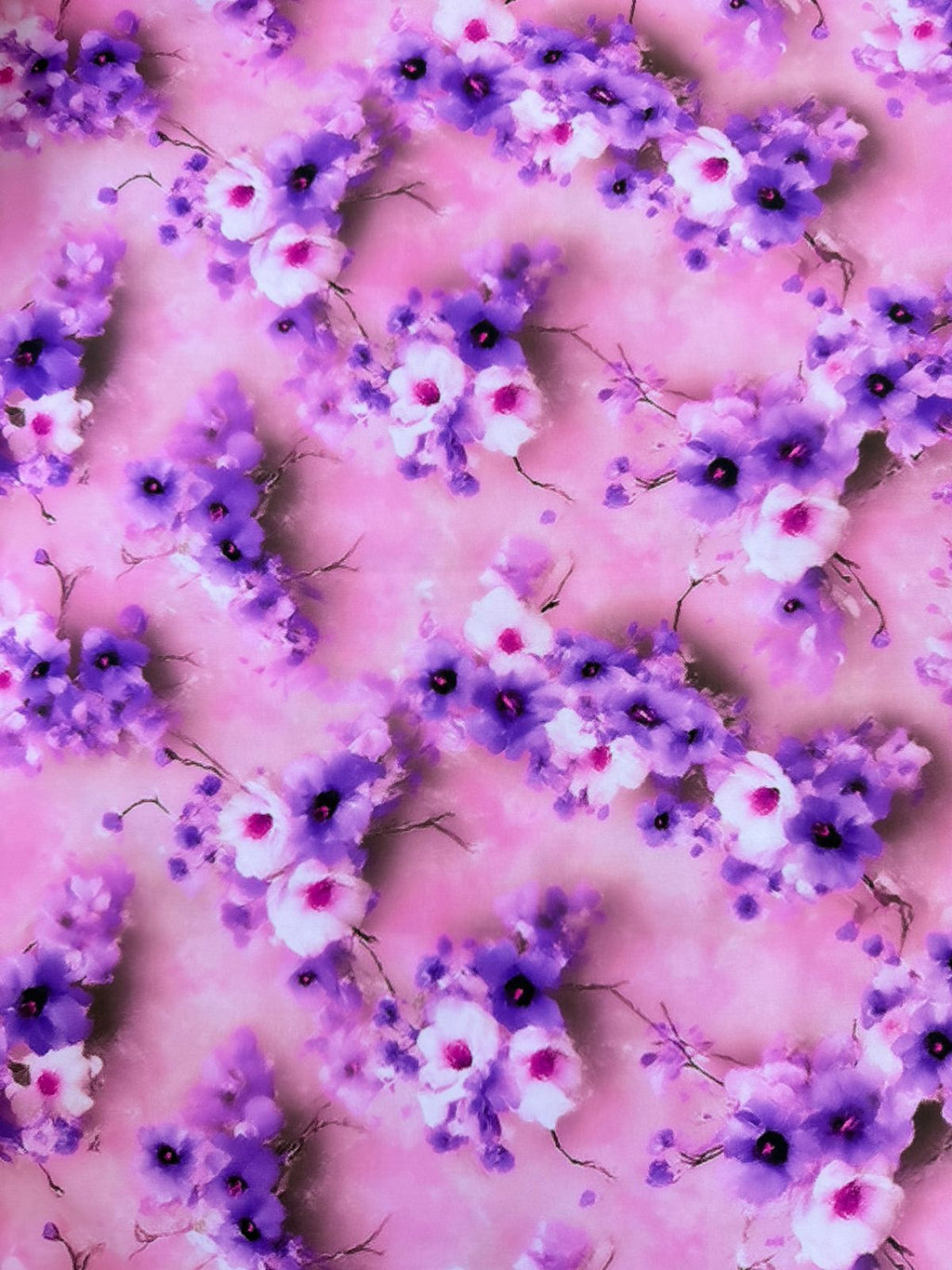 Seda Mango Estampado 3D Floral X Metro