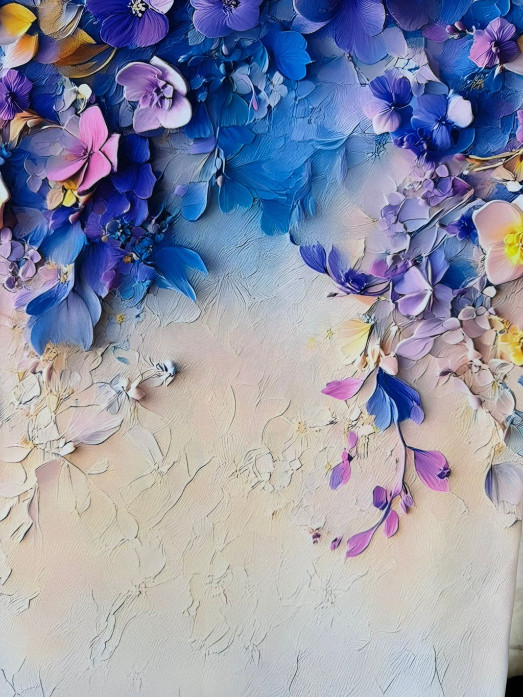 Seda Mango Estampado 3D Floral X Metro