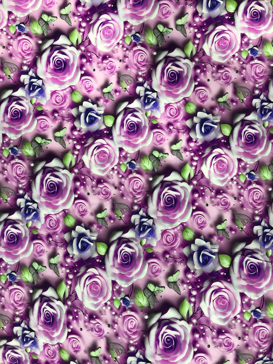 Tela Chalis Rayón Estampado Floral X Metro.