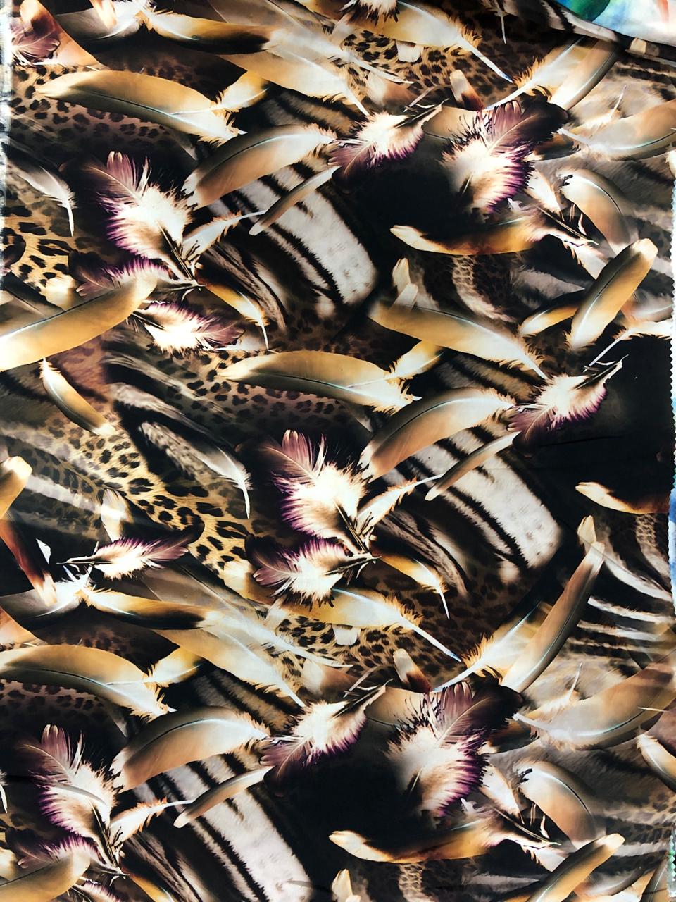 Tela Chalis 3D Diseño Safari X Metro.