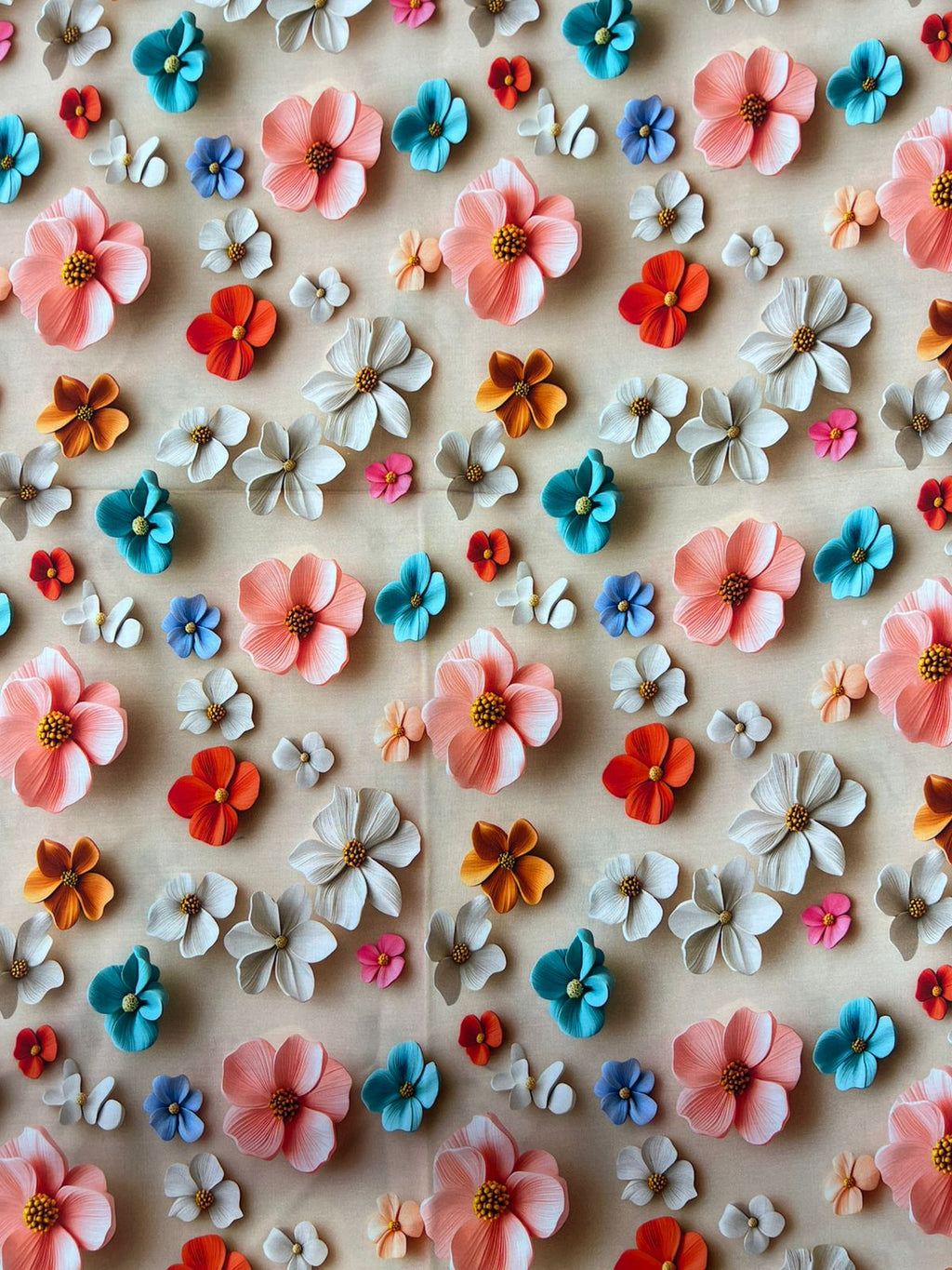 Tela Chalis Rayon Estampado Floral X Metro.