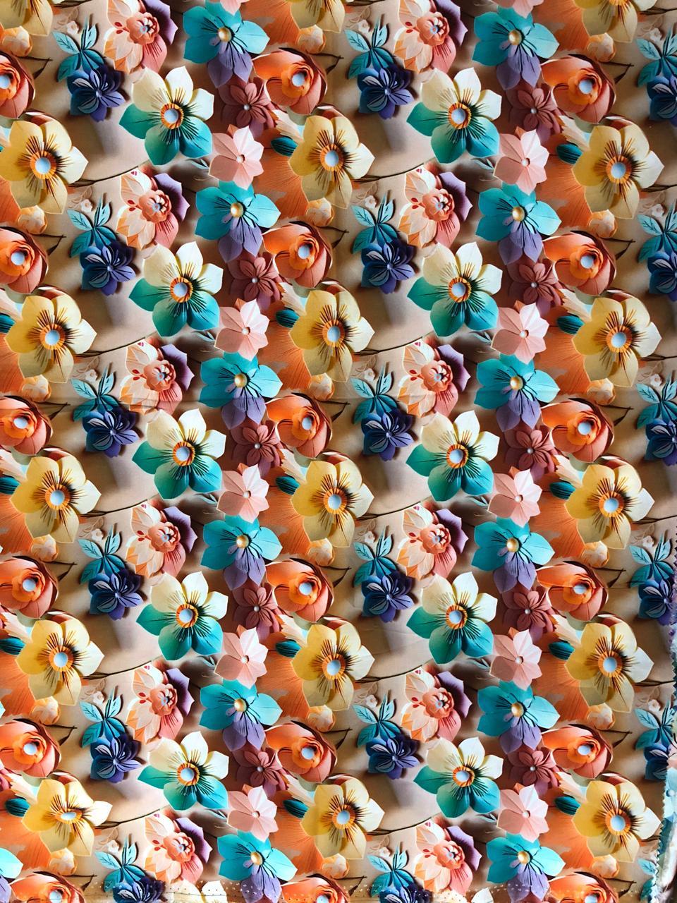 Tela Chalis Rayón Estampado Floral X Metro.