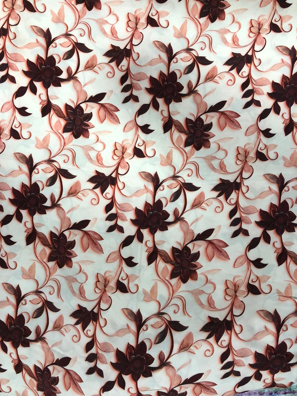 Tela Chalis Rayón Estampado Floral X Metro.